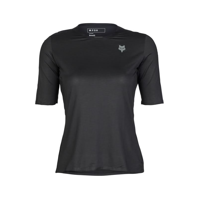 Fox Lady Flexair Ascent Black Women's Cycling Jersey | RideHub