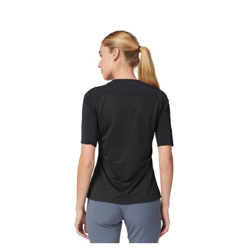Fox Lady Flexair Ascent Black Women's Cycling Jersey | RideHub