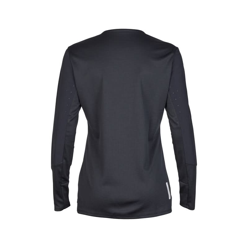 Fox Lady Defend Black Long Sleeve Cycling Jersey | RideHub