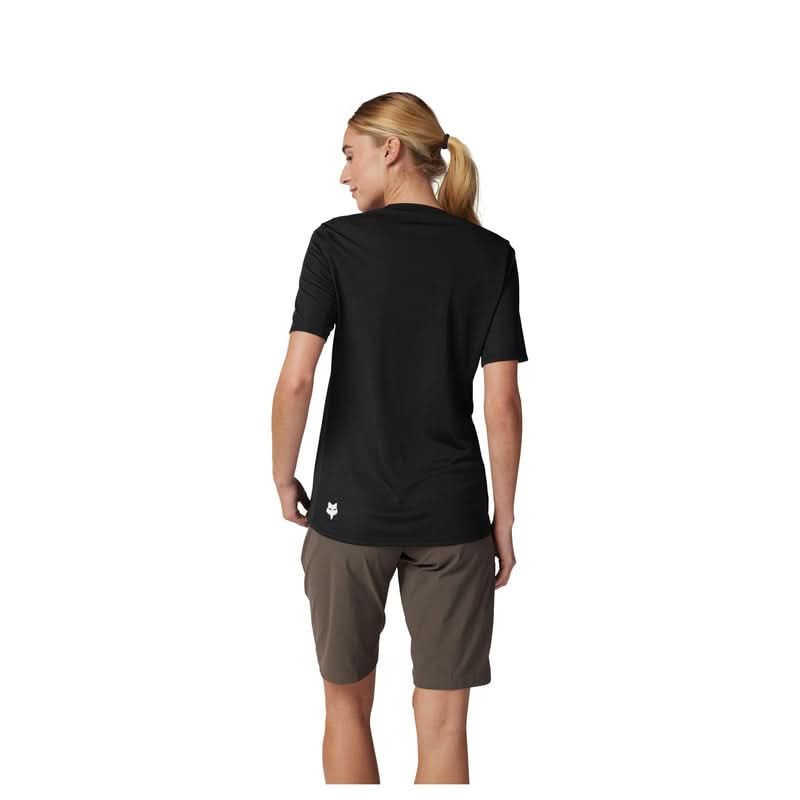 Fox Lady Ranger Wordmark Black Cycling Jersey | RideHub