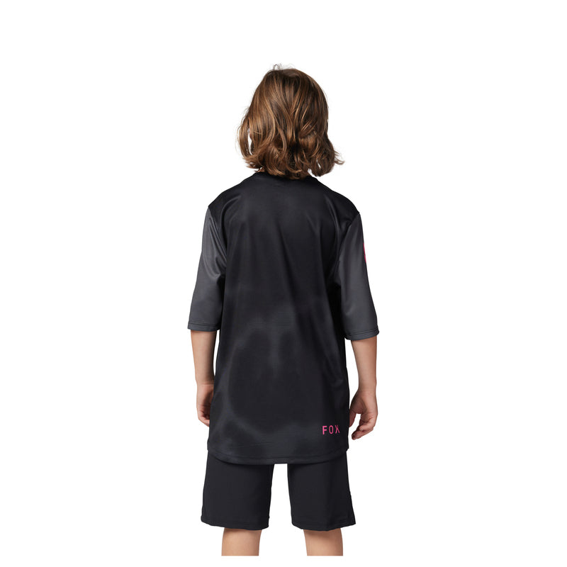Fox Junior Ranger Taunt Black Cycling Jersey | RideHub