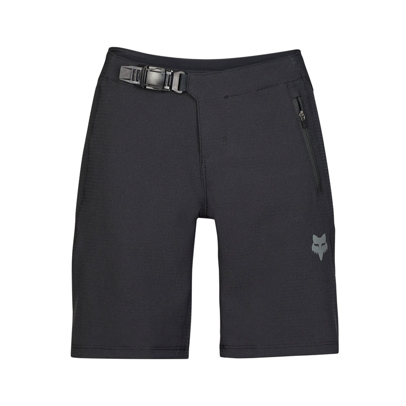 Fox Junior Defend Black Cycling Shorts | RideHub