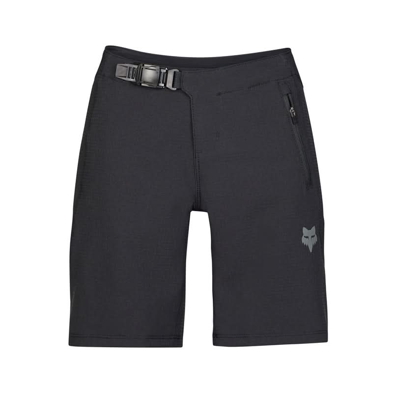 Fox Junior Defend Black Cycling Shorts | RideHub