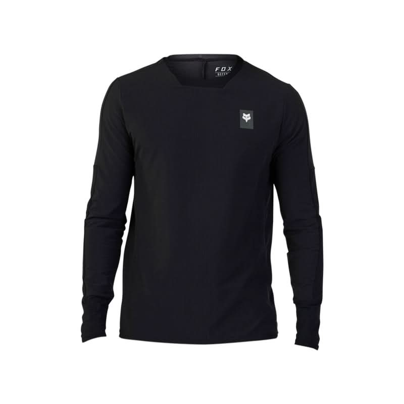 Fox Defend Thermal Black Long Sleeve Cycling Jersey | RideHub
