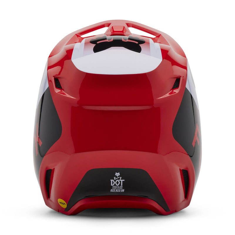 Fox V1 Lean Fluo Red Helmet