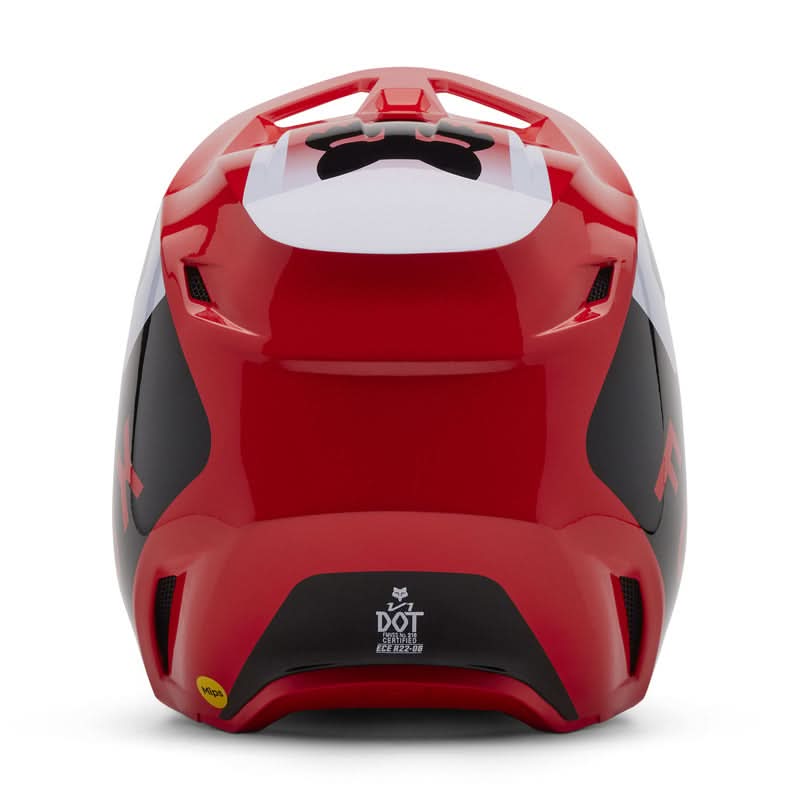 Fox V1 Lean Fluo Red Helmet