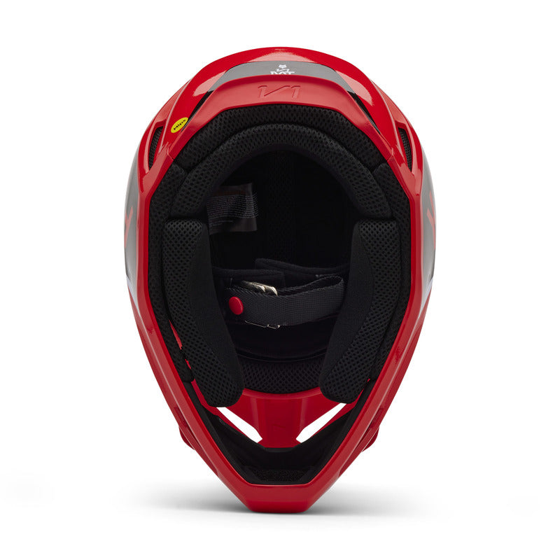 Fox V1 Lean Fluo Red Helmet
