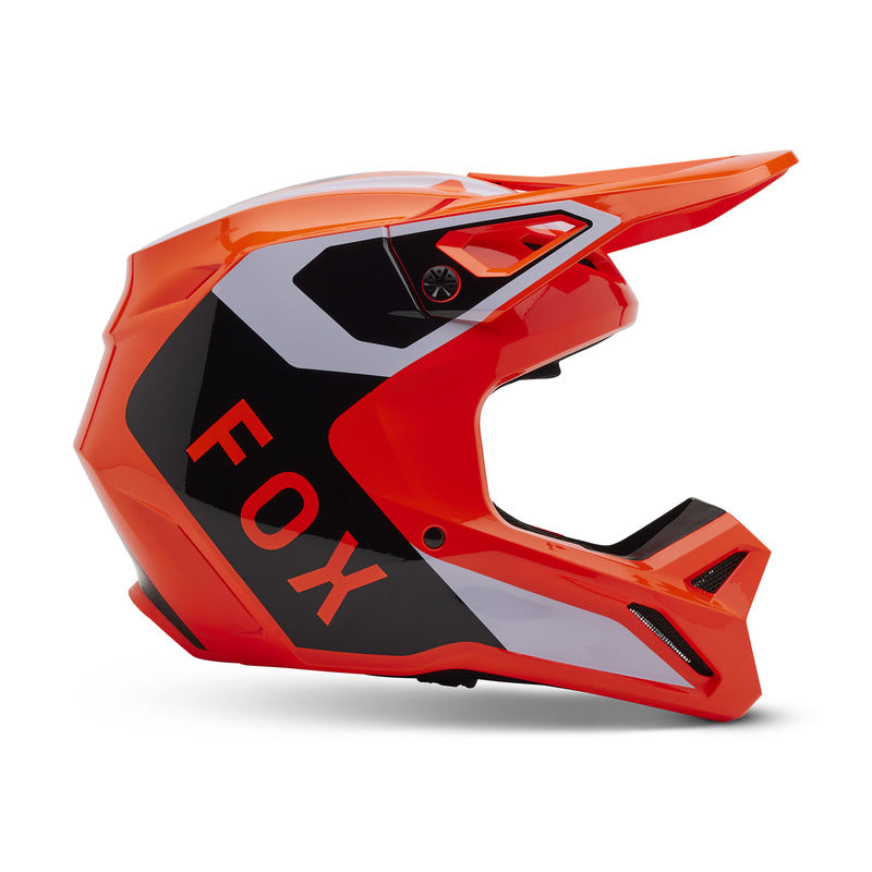 Fox V1 Lean Fluo Orange Helmet