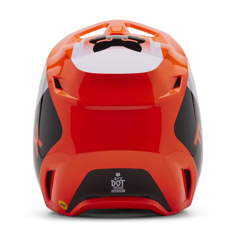 Fox V1 Lean Fluo Orange Helmet