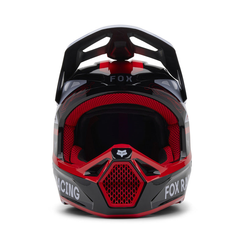 Fox V1 Race Spec Fluo Red helmet