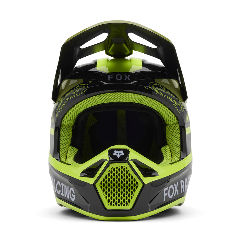 Fox V1 Race Spec Pale Green helmet