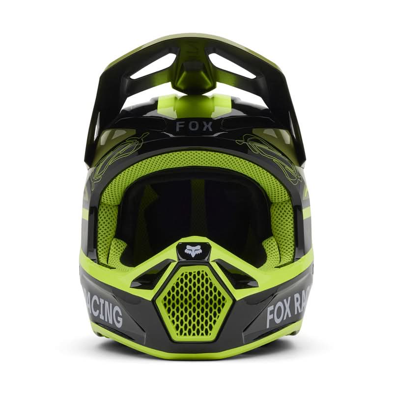 Fox V1 Race Spec Pale Green helmet