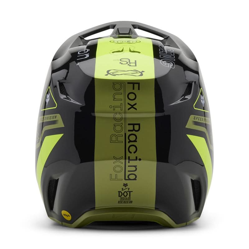 Fox V1 Race Spec Pale Green helmet