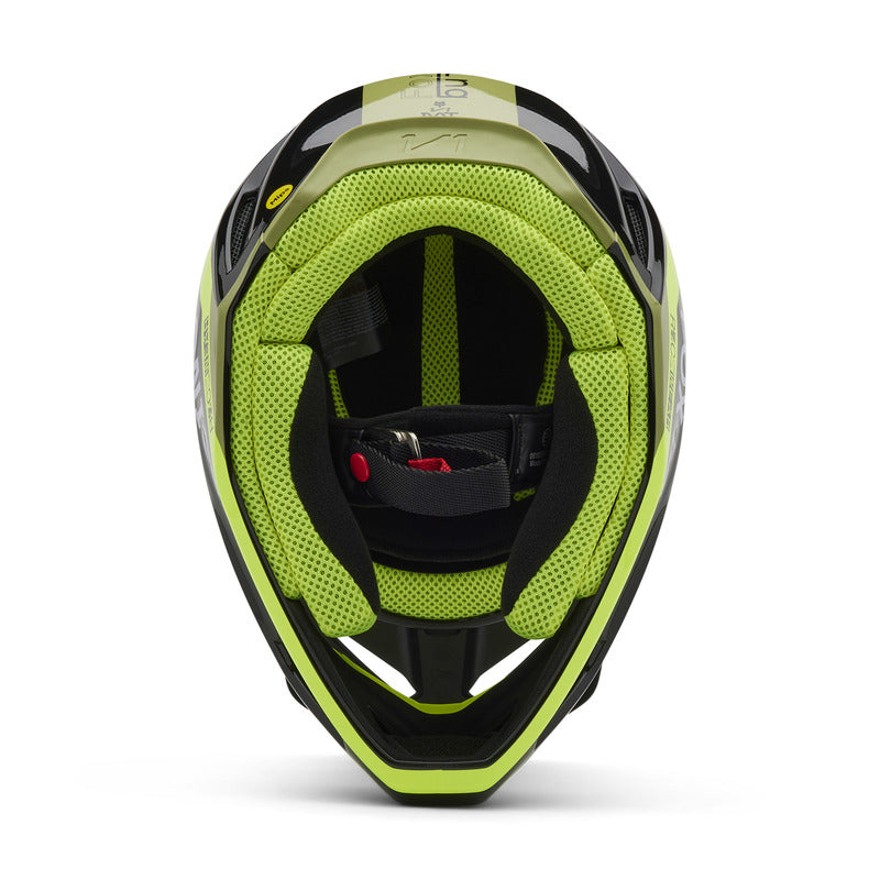 Fox V1 Race Spec Pale Green helmet