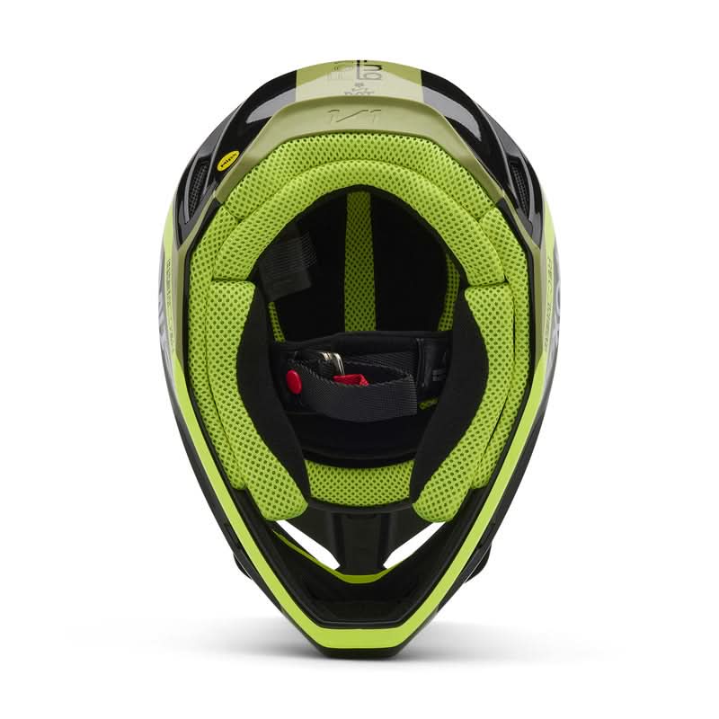 Fox V1 Race Spec Pale Green helmet