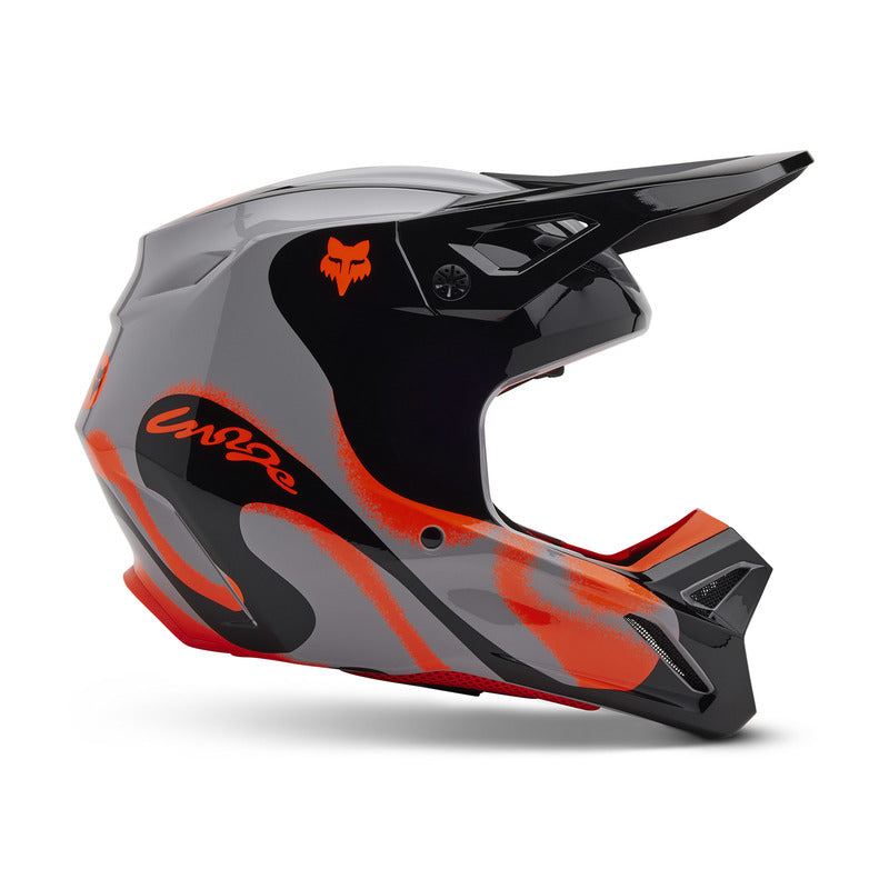 Fox V1 Emotion Steel Gray helmet