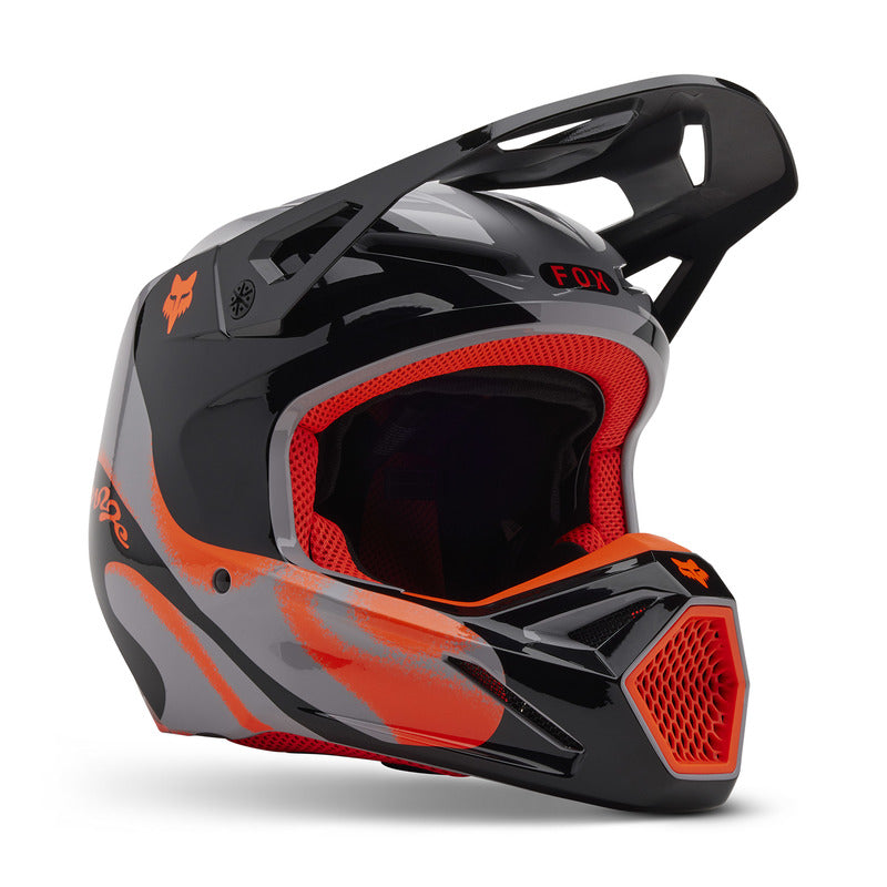 Fox V1 Emotion Steel Gray helmet