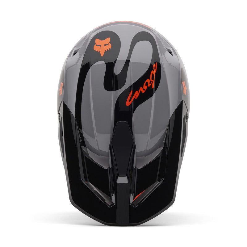 Fox V1 Emotion Steel Gray helmet