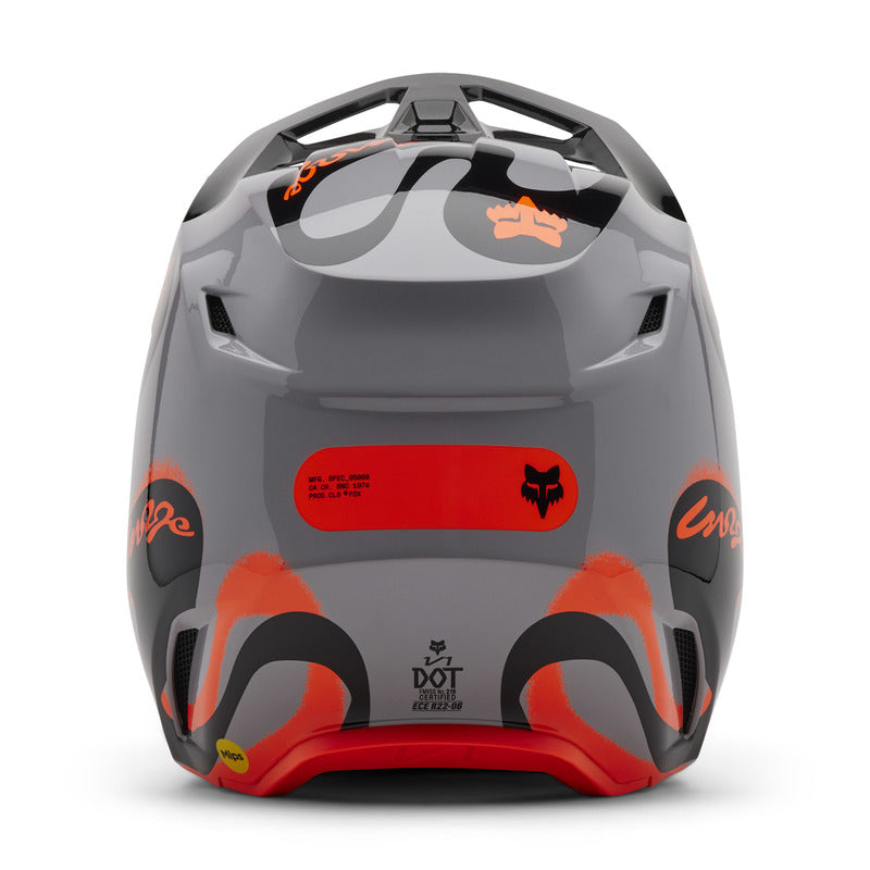 Fox V1 Emotion Steel Gray helmet