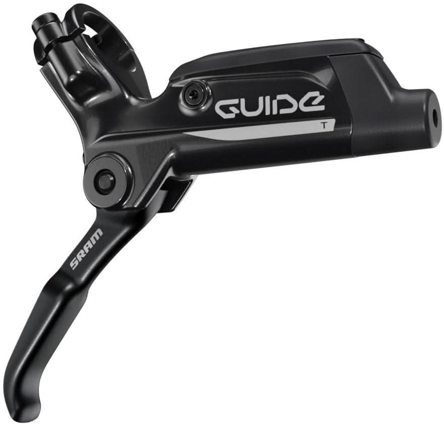 Disc Brake Guide T (Tooled) Aluminum Lever Gloss Black Rear 1800mm Hose (Rotor/