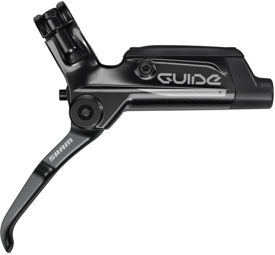 Disc Brake Guide T (Tooled) Aluminum Lever Gloss Black Rear 1800mm Hose (Rotor/