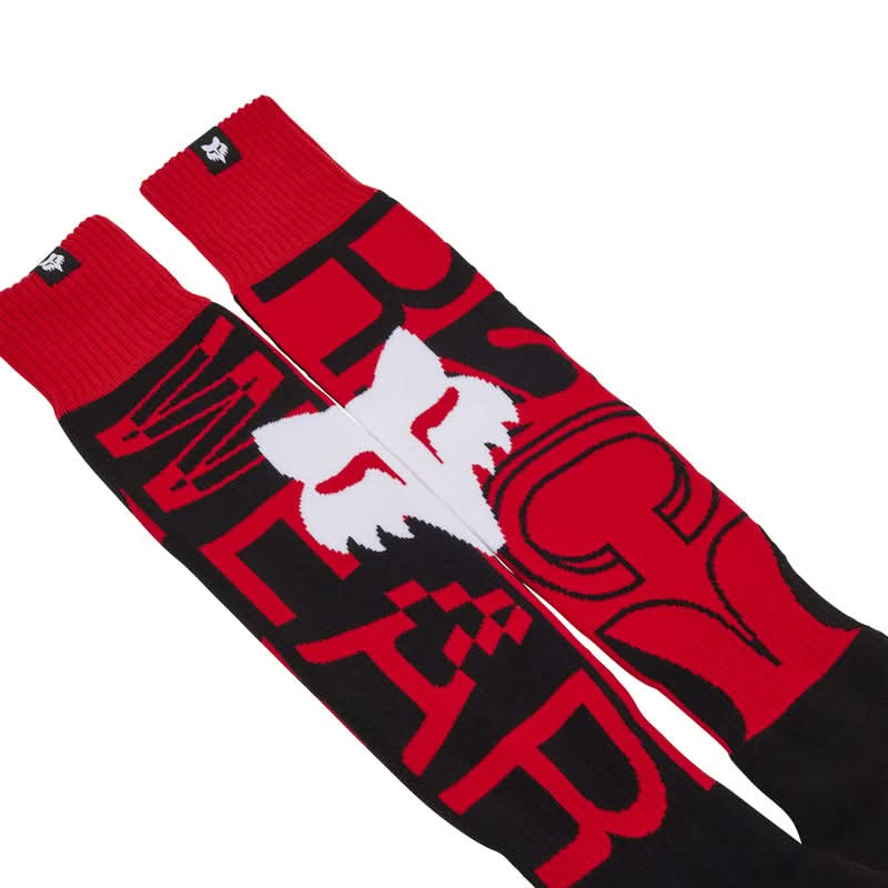 Fox 180 Race Spec Fluo Red socks | RideHub