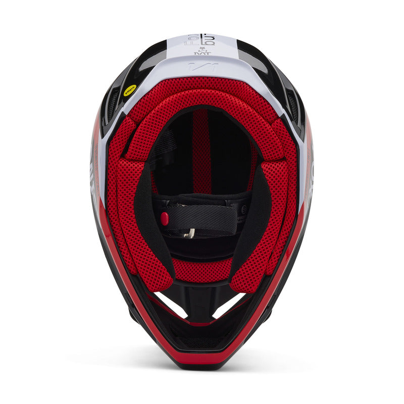 Fox Junior V1 Race Spec Fluo Red helmet
