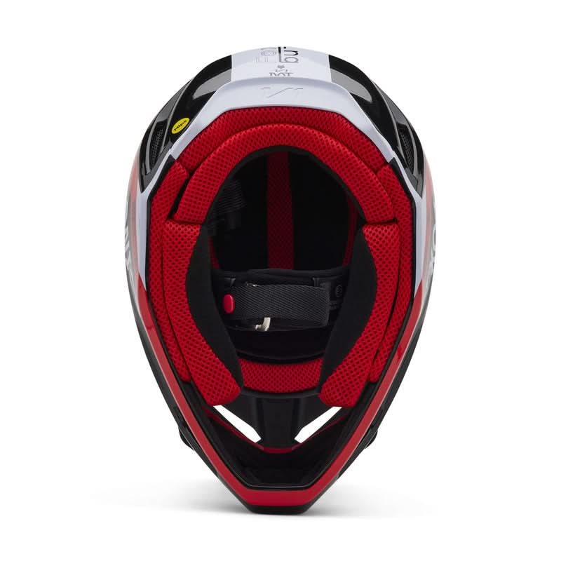 Fox Junior V1 Race Spec Fluo Red helmet
