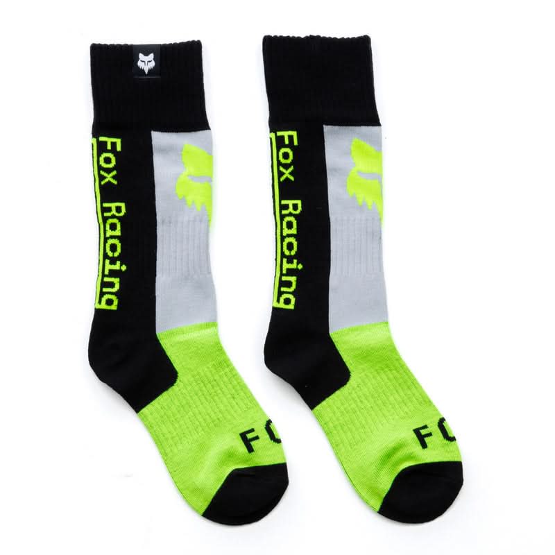 Fox Junior 180 Lean Fluo Yellow socks | RideHub