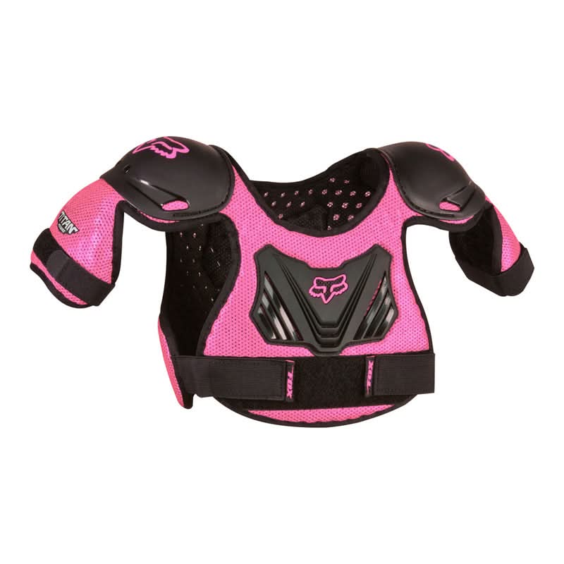 Fox Junior Peewee Titan Roost Deflector Chest Protector Black/Pink