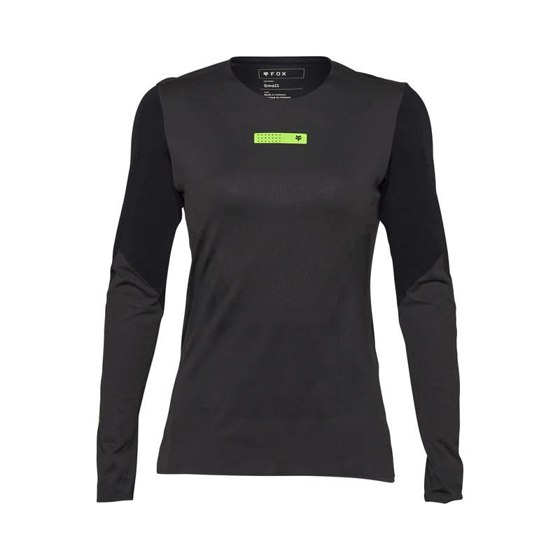 Fox Lady Rawtec Black Long Sleeve Cycling Jersey | RideHub