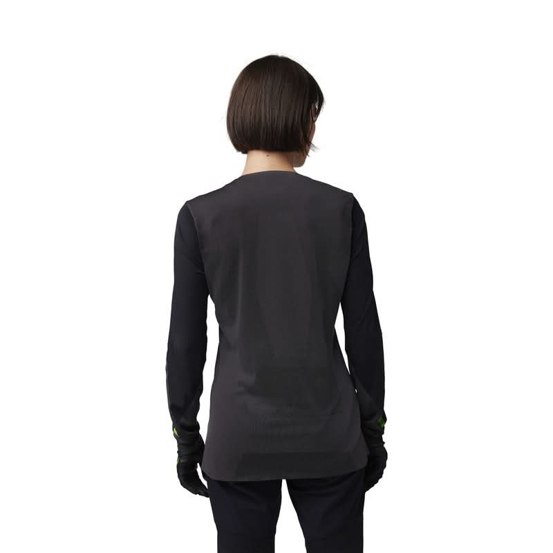 Fox Lady Rawtec Black Long Sleeve Cycling Jersey | RideHub