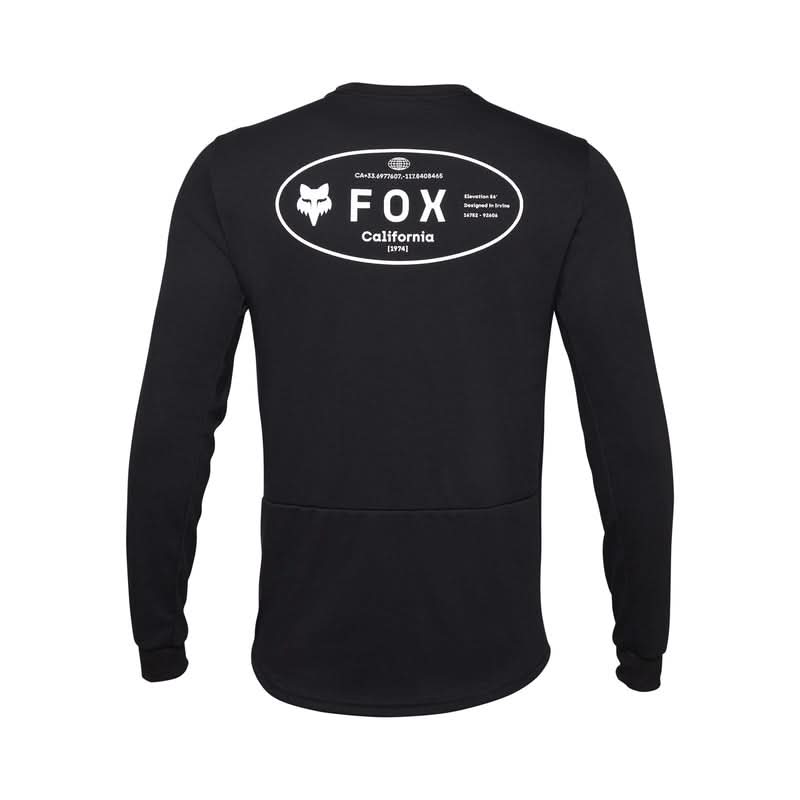 Fox Ranger Dr MD Long Sleeve Cycling Jersey Black | RideHub
