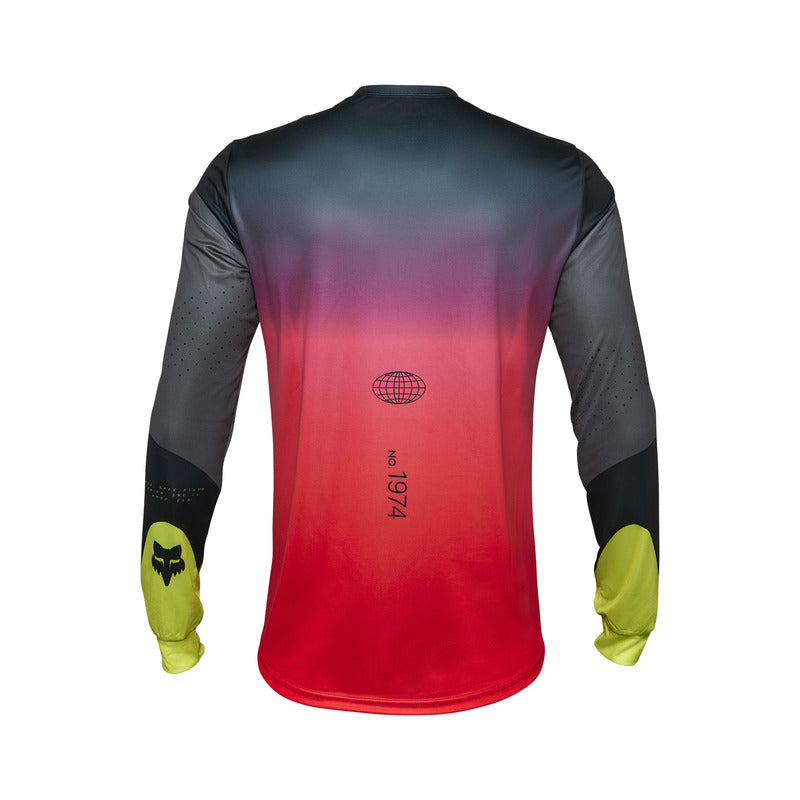 Fox Ranger Revise Long Sleeve Cycling Jersey Black/Pink | RideHub