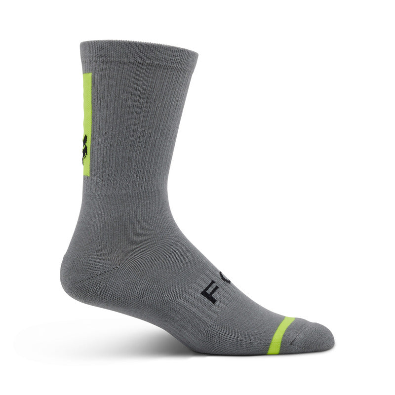Fox 8 Defend Steel Gray socks | RideHub