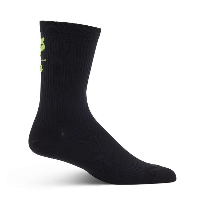Fox 8 Ranger Fox 74 Socks Black/Yellow | RideHub