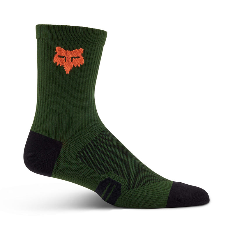 Fox 6 Ranger Dark Sage socks | RideHub