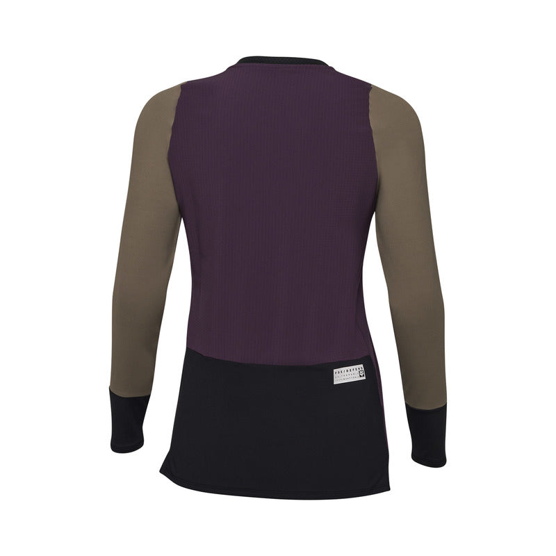 Fox Lady Defend Thermal Dark Purple Long Sleeve Cycling Jersey | RideHub