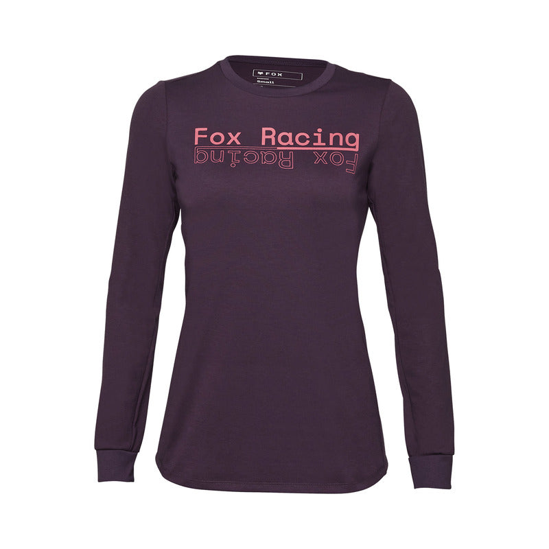 Fox Lady Ranger Dr Md Long Sleeve Cycling Jersey Dark Purple | RideHub