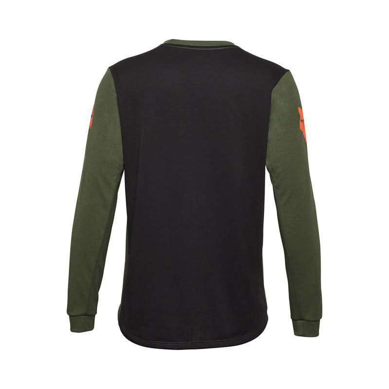 Fox Junior Ranger Aviation Dark Sage Long Sleeve Cycling Jersey | RideHub