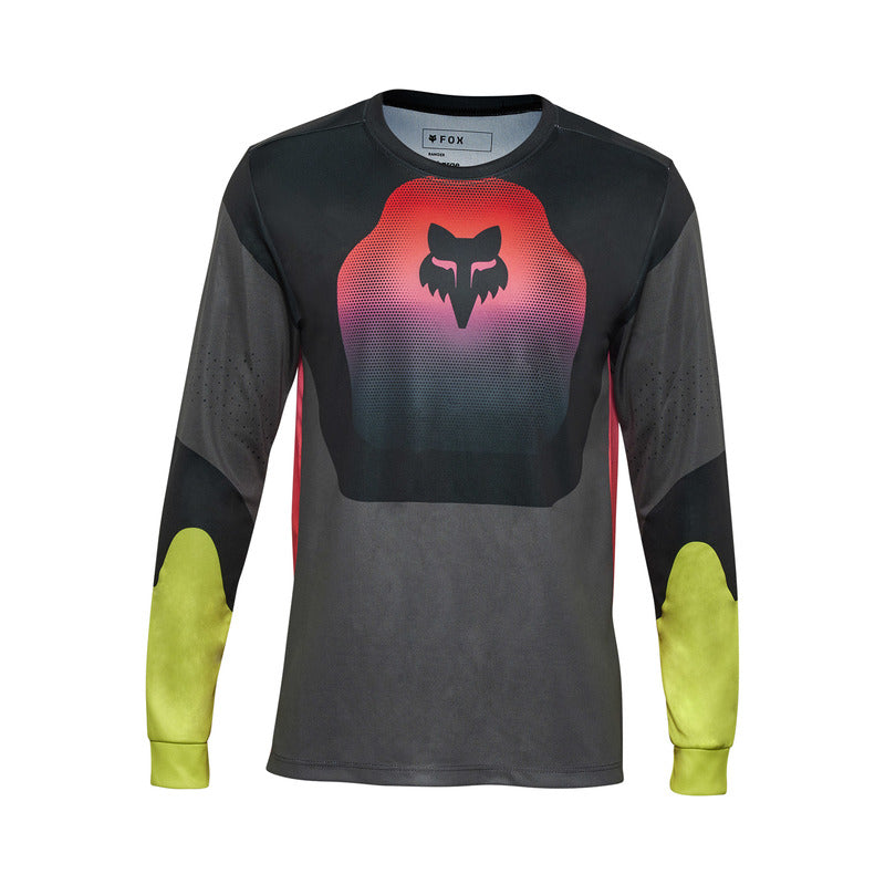 Fox Junior Ranger Revise Long Sleeve Cycling Jersey Black/Pink | RideHub