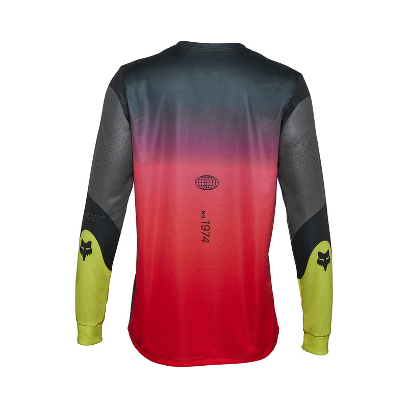 Fox Junior Ranger Revise Long Sleeve Cycling Jersey Black/Pink | RideHub