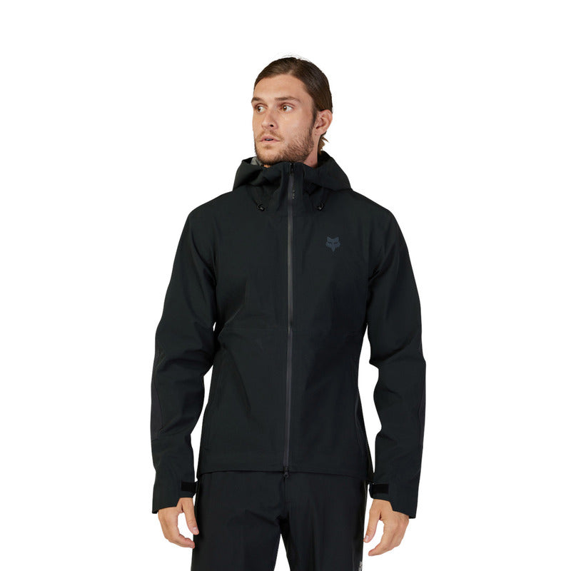 Fox Defend 3L Black Rain Jacket