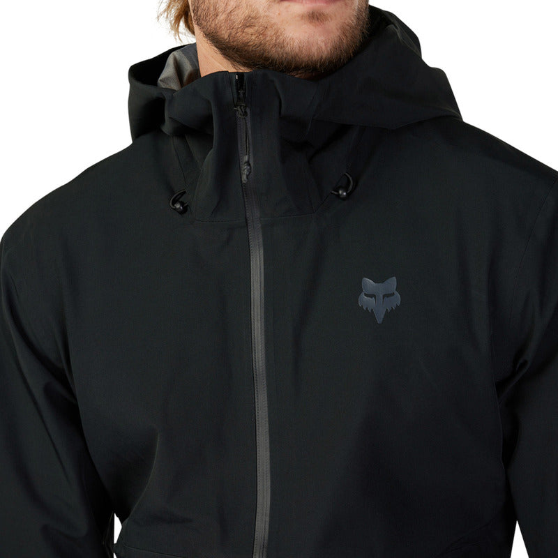 Fox Defend 3L Black Rain Jacket