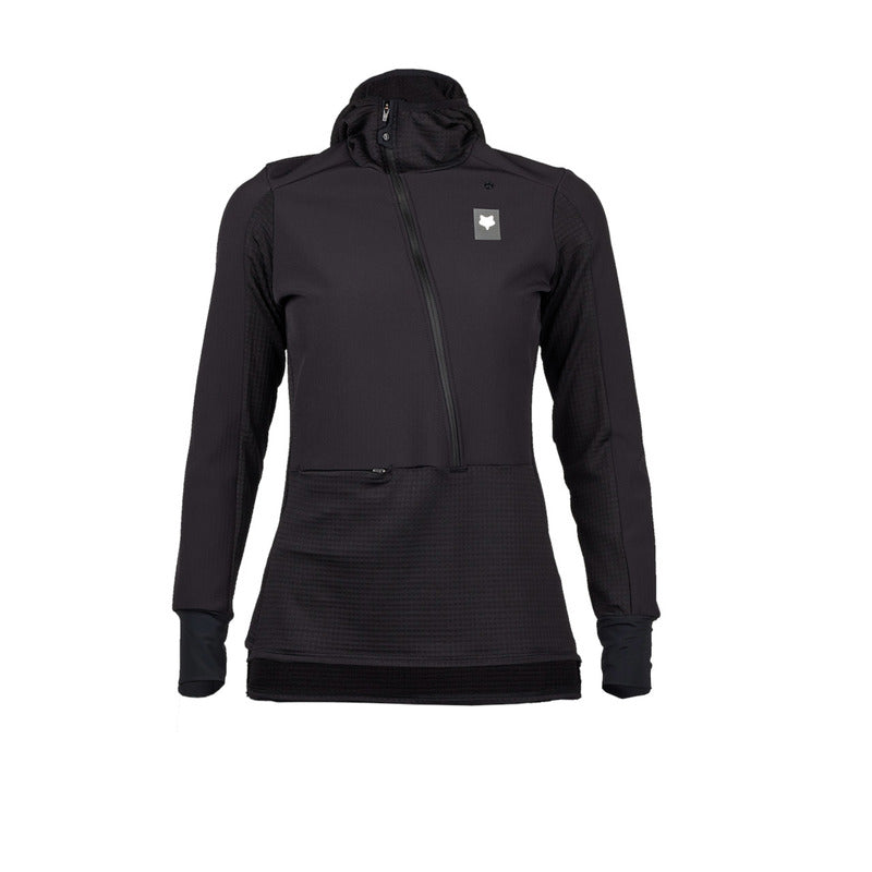 Fox Lady Defend Thermal Black Cycling Hoodie