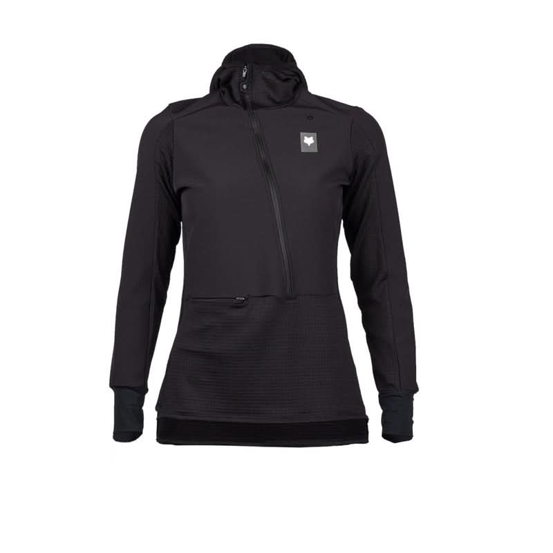 Fox Lady Defend Thermal Black Cycling Hoodie