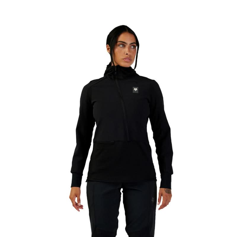 Fox Lady Defend Thermal Black Cycling Hoodie