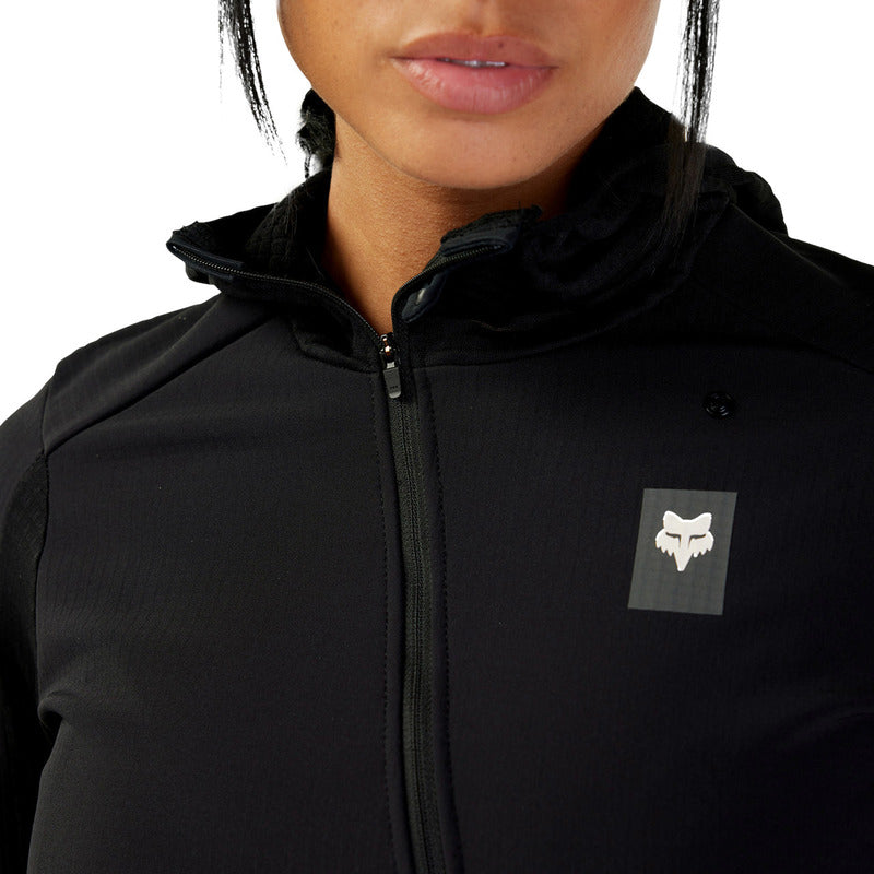 Fox Lady Defend Thermal Black Cycling Hoodie