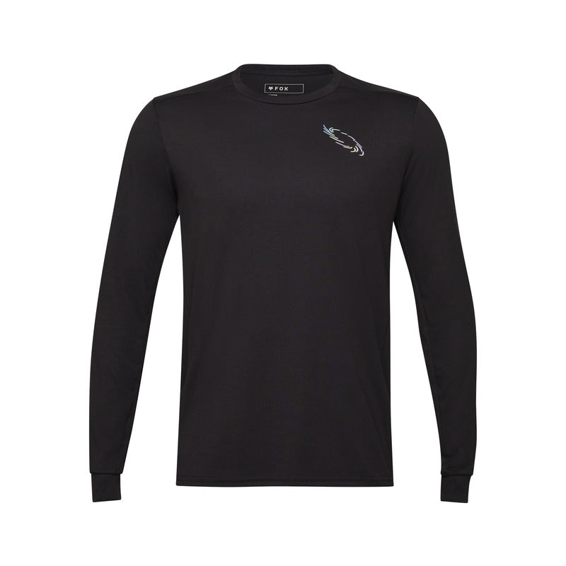 Fox Ranger Dr Md Lunar Black Long Sleeve Cycling Jersey | RideHub