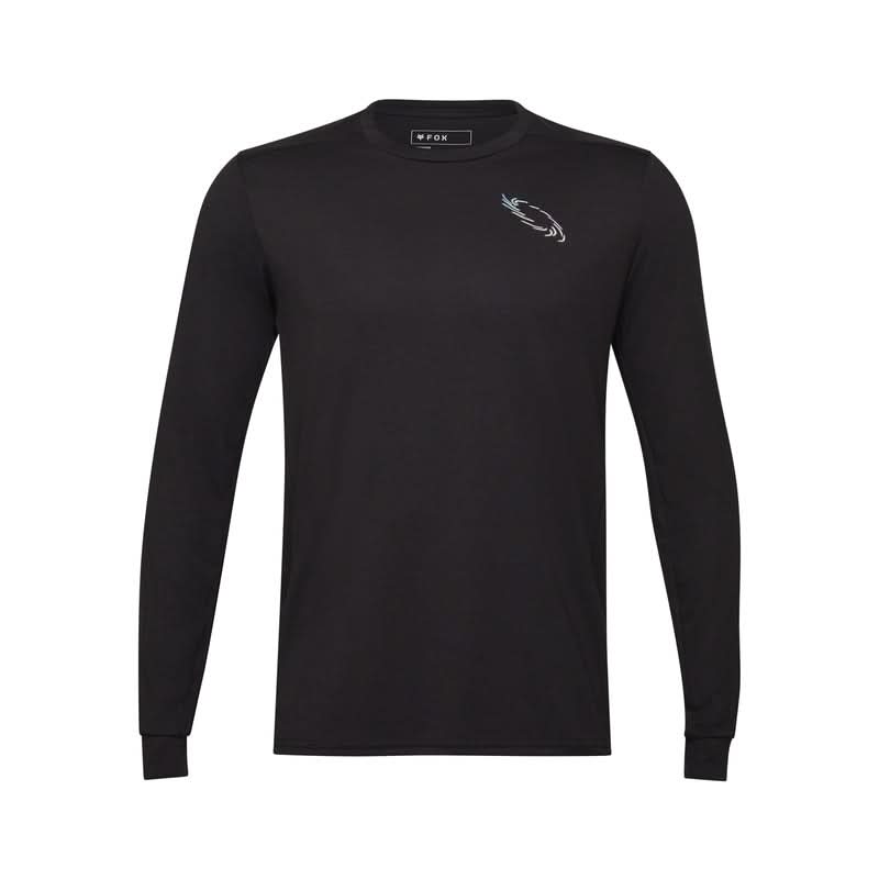 Fox Ranger Dr Md Lunar Black Long Sleeve Cycling Jersey | RideHub